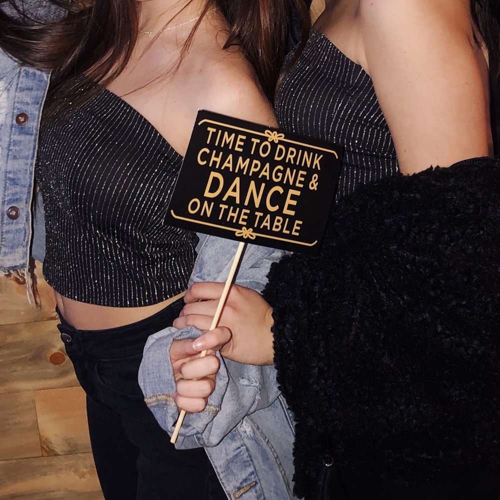Sparkly tube top